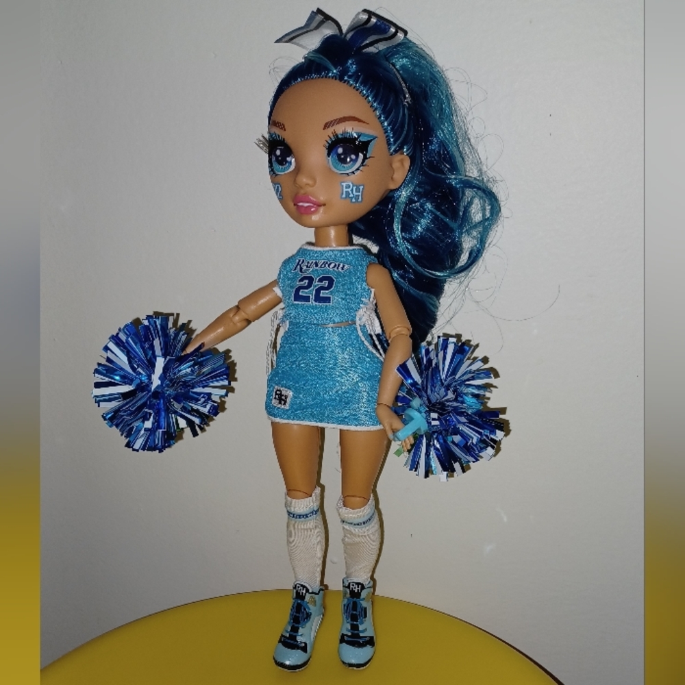 Rainbow High Doll Blue Cheerleader